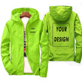 Chaqueta Cortavientos Impermeable para Hombre con Capucha