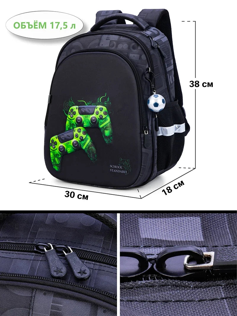 Mochila Ortopédica con Dibujos Animados para Niños de Primaria
