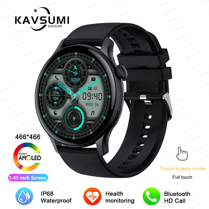 Reloj Inteligente NFC para Mujer con AMOLED, GPS y Llamadas Bluetooth