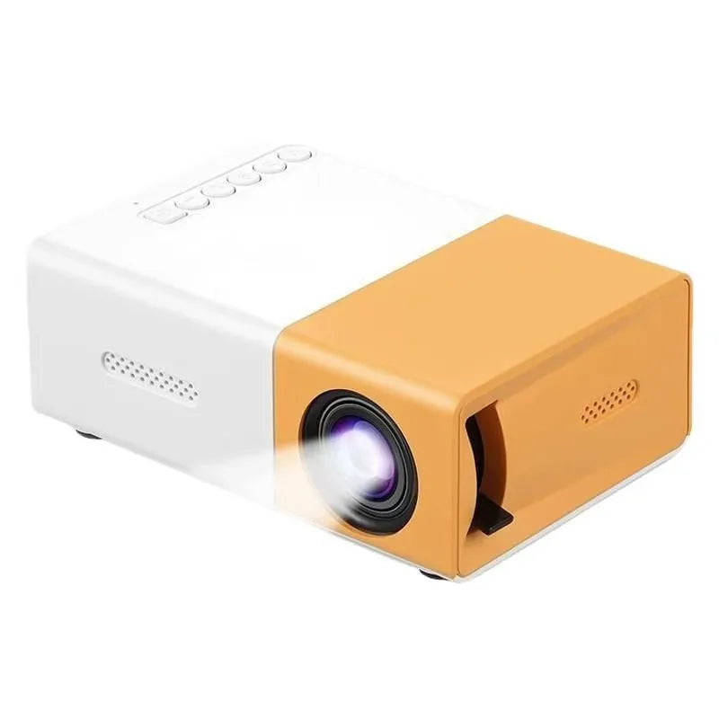 Mini Proyector Portátil FOCABO YG300, Audiovisual 4K, LCD Inteligente HD, Proyección de Pared para el Hogar