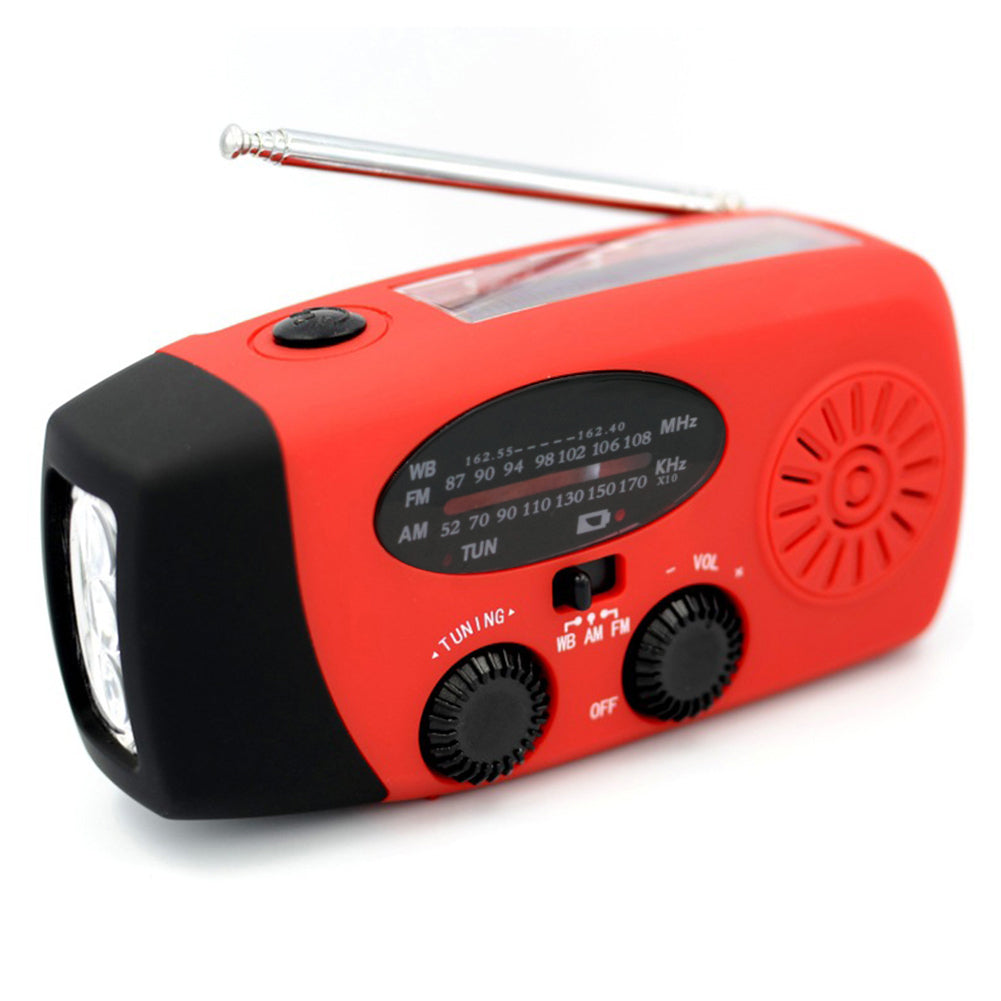 Linterna de Camping Solar con Radio AM/FM y Dinamo