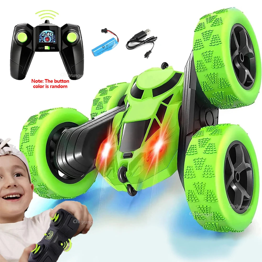 Coche Acrobático RC 2.4 GHz, Deriva, Doble Cara, Acrobacias Todoterreno