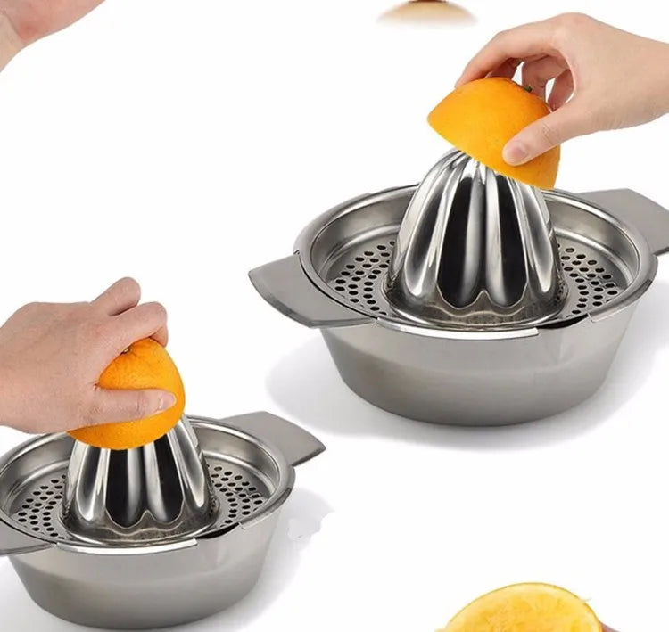LMETJMA exprimidor de limón de acero inoxidable, exprimidor Manual para exprimidor de limón y naranja, escariadores, exprimidor de frutas y verduras, herramienta de cocina