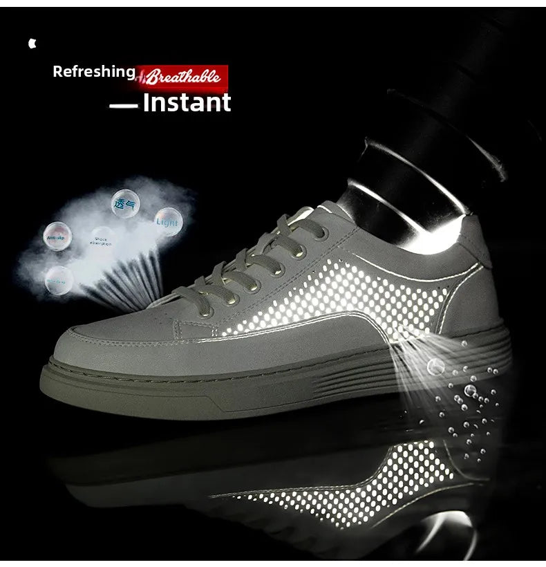 Zapatos Casuales de Cuero Genuino para Hombre - Suela Gruesa