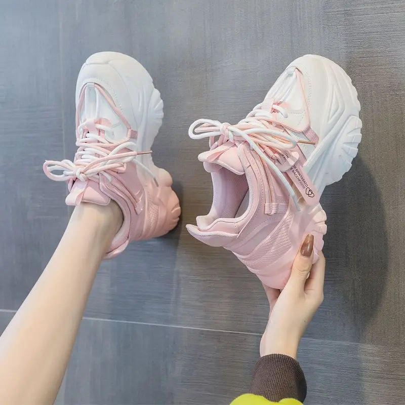 Zapatillas de Plataforma para Mujer - Suela Gruesa, Estilo Casual