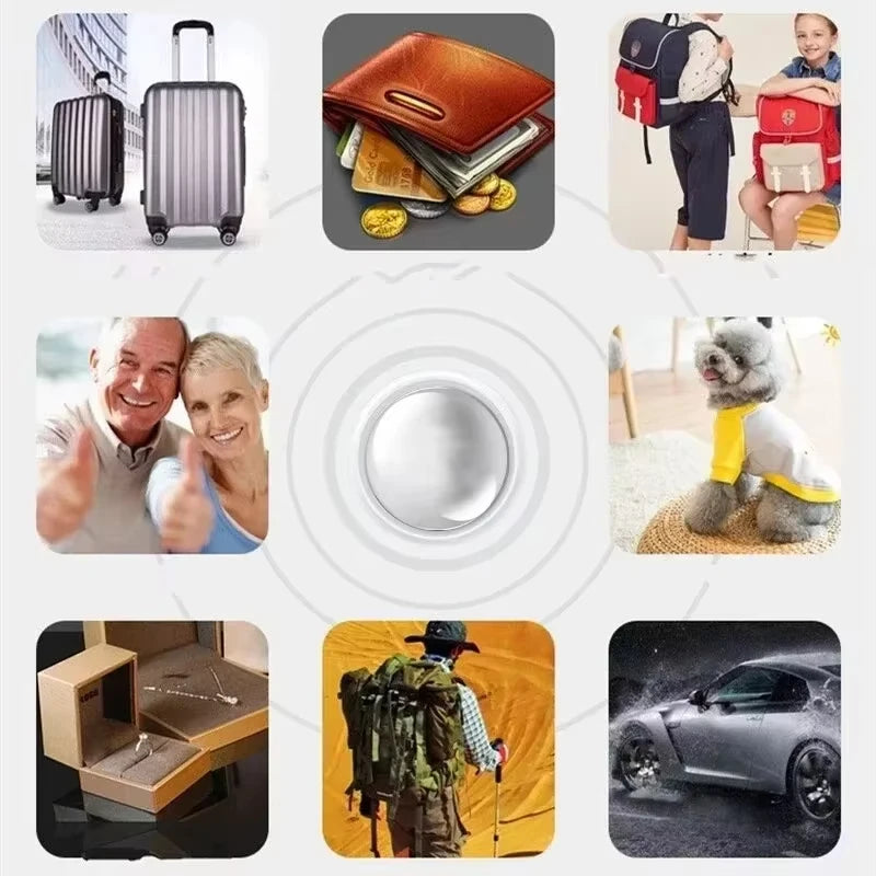 Mini Rastreador GPS con App FindMy, Localizador Inteligente Bluetooth AirTag, Buscador de Niños, Antipérdida para Bolsos, Collar para Mascotas con Rastreador NUEVO
