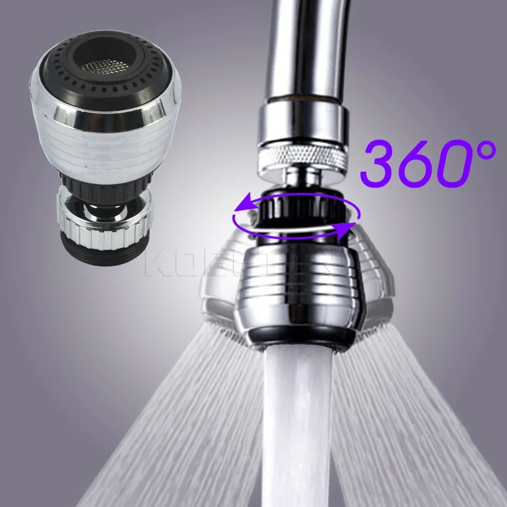 Boquilla Giratoria 360° para Grifo con Filtro y Extensión Universal
