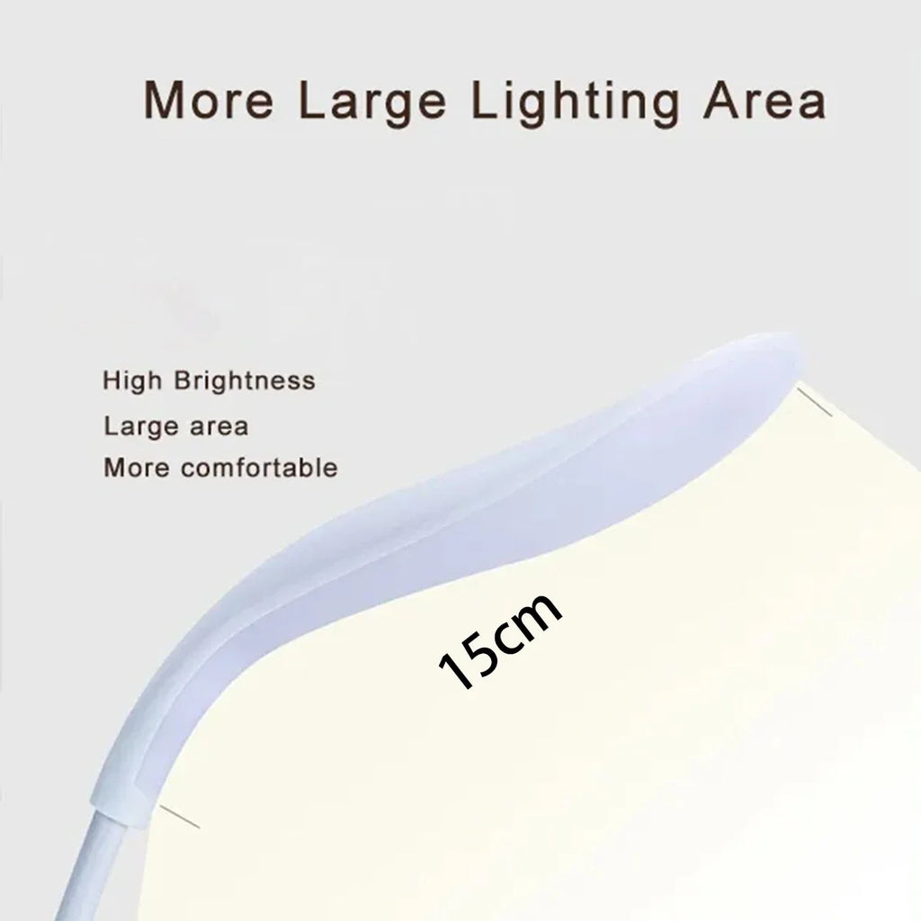 Lámpara LED de escritorio de lectura, lámpara de escritorio portátil, luz de mesa con carga USB, atenuación táctil, aprendizaje de protección ocular, iluminación de habitación y oficina