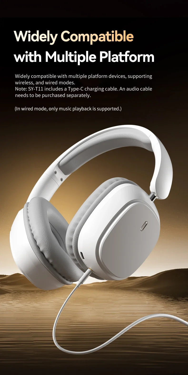 SY-T11 Auriculares Bluetooth 5.3 HiFi 90H