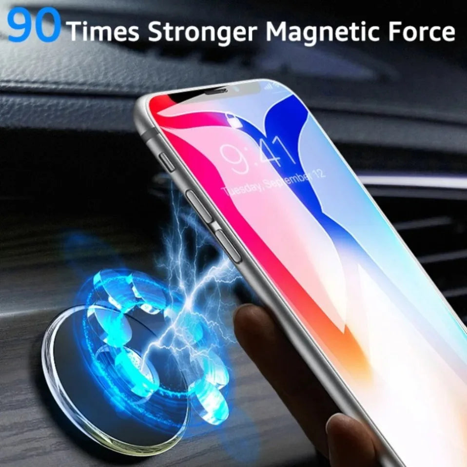 Soporte Magnético para Teléfono de Coche, Soporte Multifuncional de Metal Adhesivo para el Tablero, Soporte de Navegación Manos Libres, Accesorio para Auto