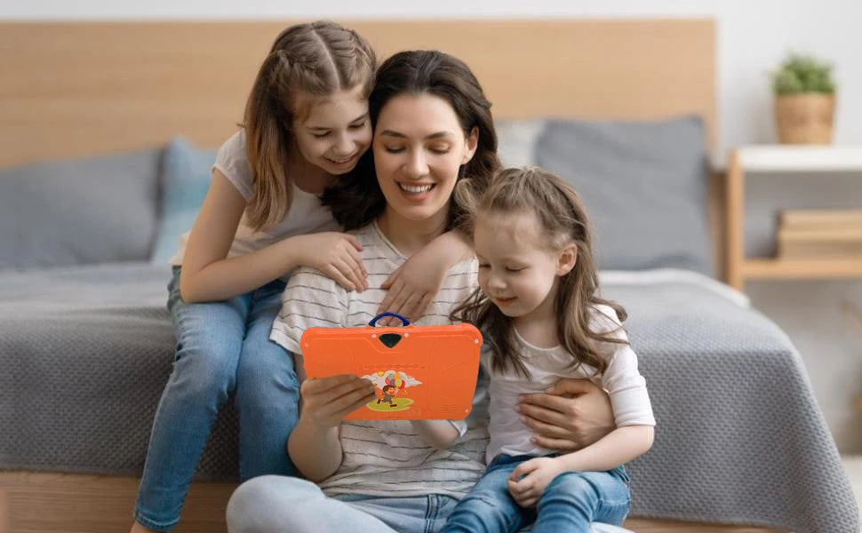 Tableta Infantil 2025 Nueva de 7 Pulgadas con WiFi 5G, Quad Core, 4GB RAM, 64GB ROM, Android, para Aprendizaje y Educación, Regalo Preferido para Niños
