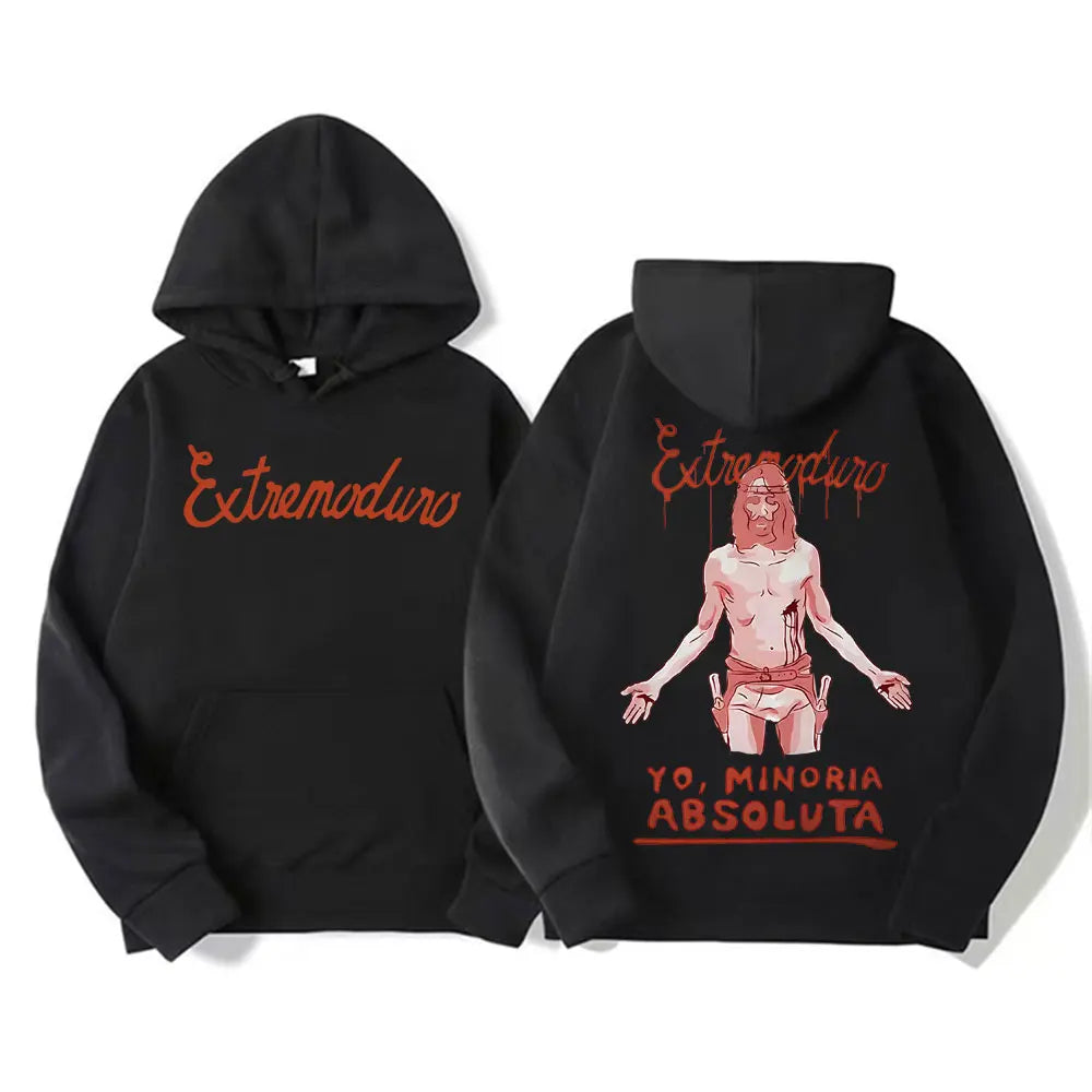 Buzo con Capucha Estampado Rock Punk - Estilo Urbano Oversized