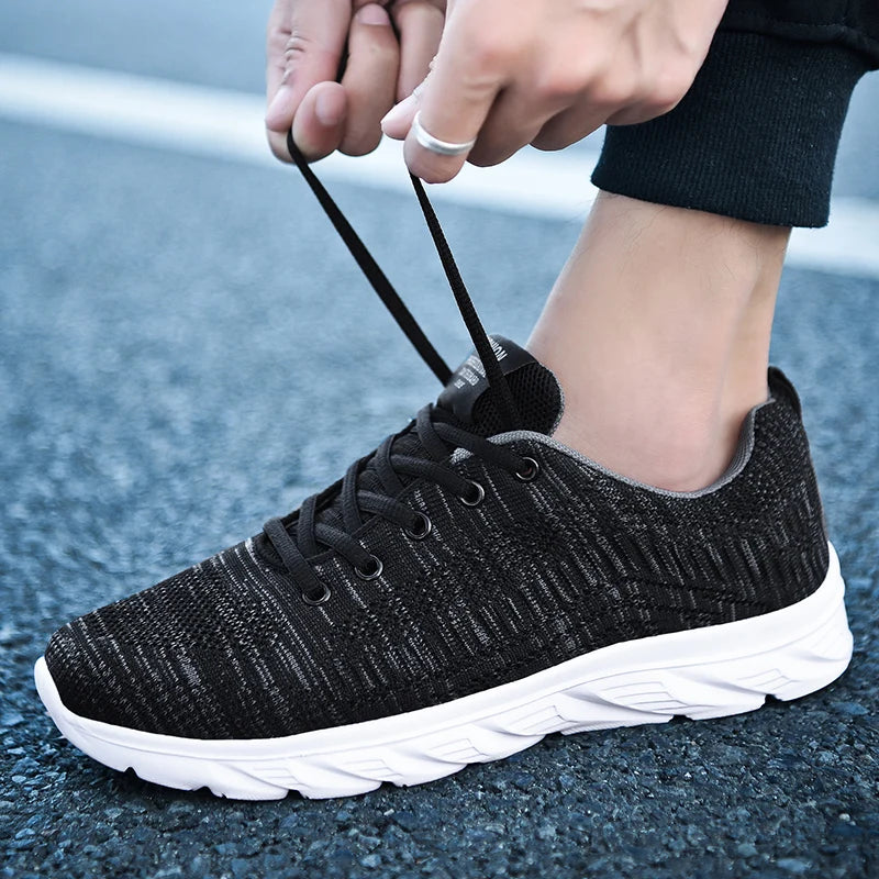 YRZL Zapatillas para correr para hombre, zapatillas deportivas ligeras a la moda, zapatillas transpirables para caminar, zapatillas deportivas cómodas para hombre