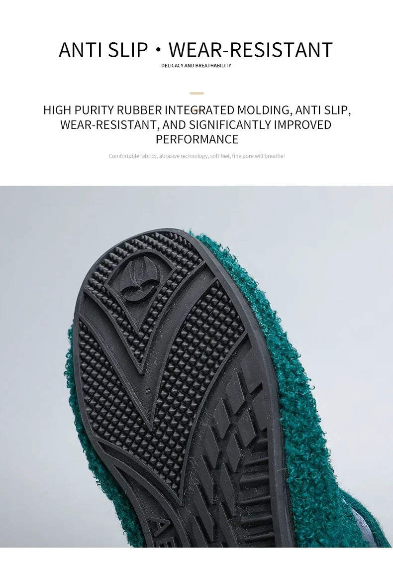 YRZL zapatos de algodón de invierno para hombre, zapatillas ligeras sin cordones cálidas, mocasines de algodón de felpa para dormitorio y hogar, zapatos cálidos de invierno para hombre