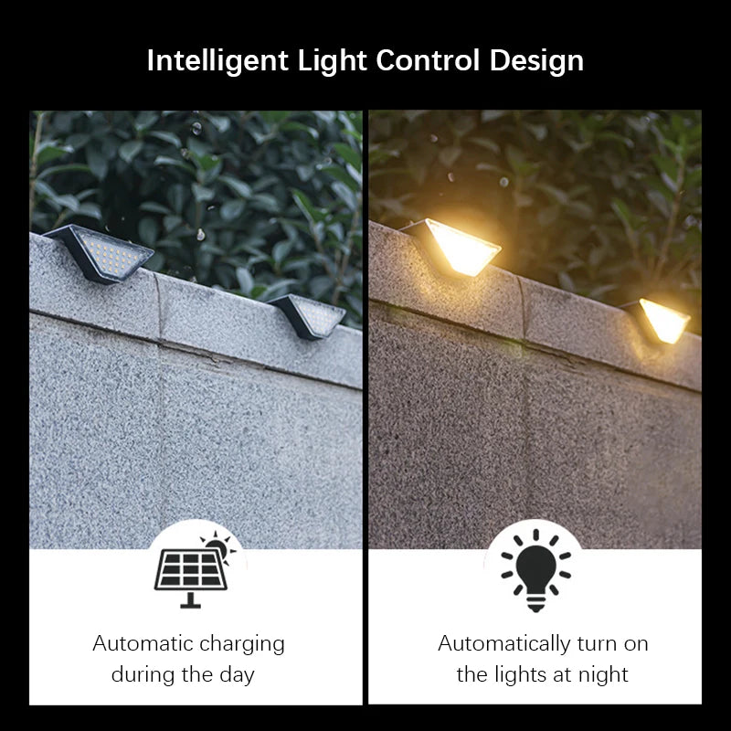 8 Luces LED Solares para Escaleras Exteriores Impermeables