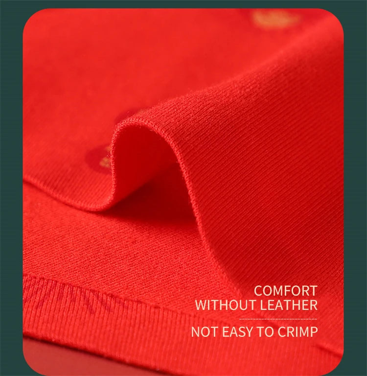 MiiOW-bóxer de algodón suave y transpirable para hombre, ropa interior masculina de 3 piezas, con estampado de la suerte