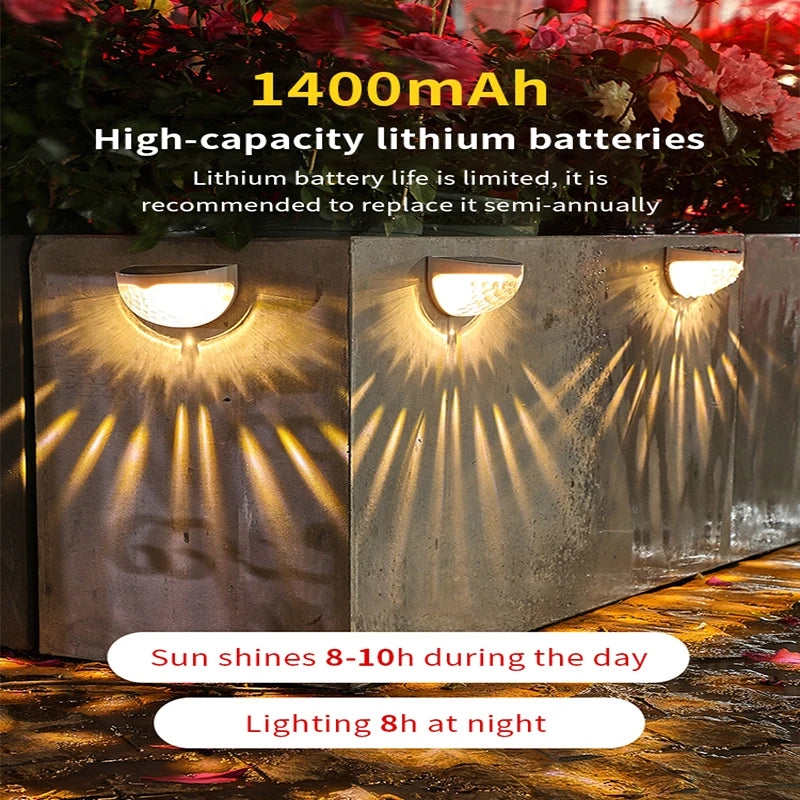 Luces Solares LED Impermeables para Jardín y Patio