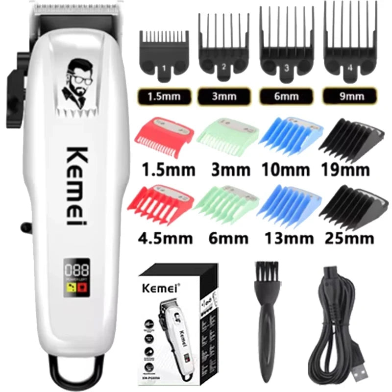 Cortadora de Pelo Inalámbrica KM-PG809A, Recortadora Profesional de Cabello