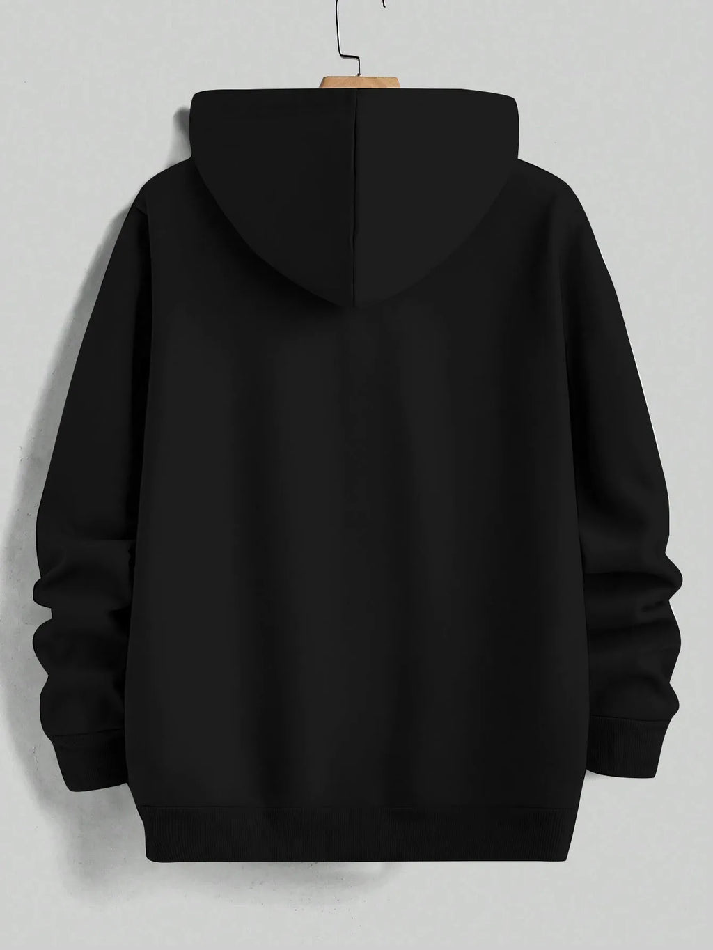 Sudadera con capucha retro premium para hombre, con estampado de letras inspirado en Boston, corte regular, cuello con capucha, estampado gráfico de color liso.
