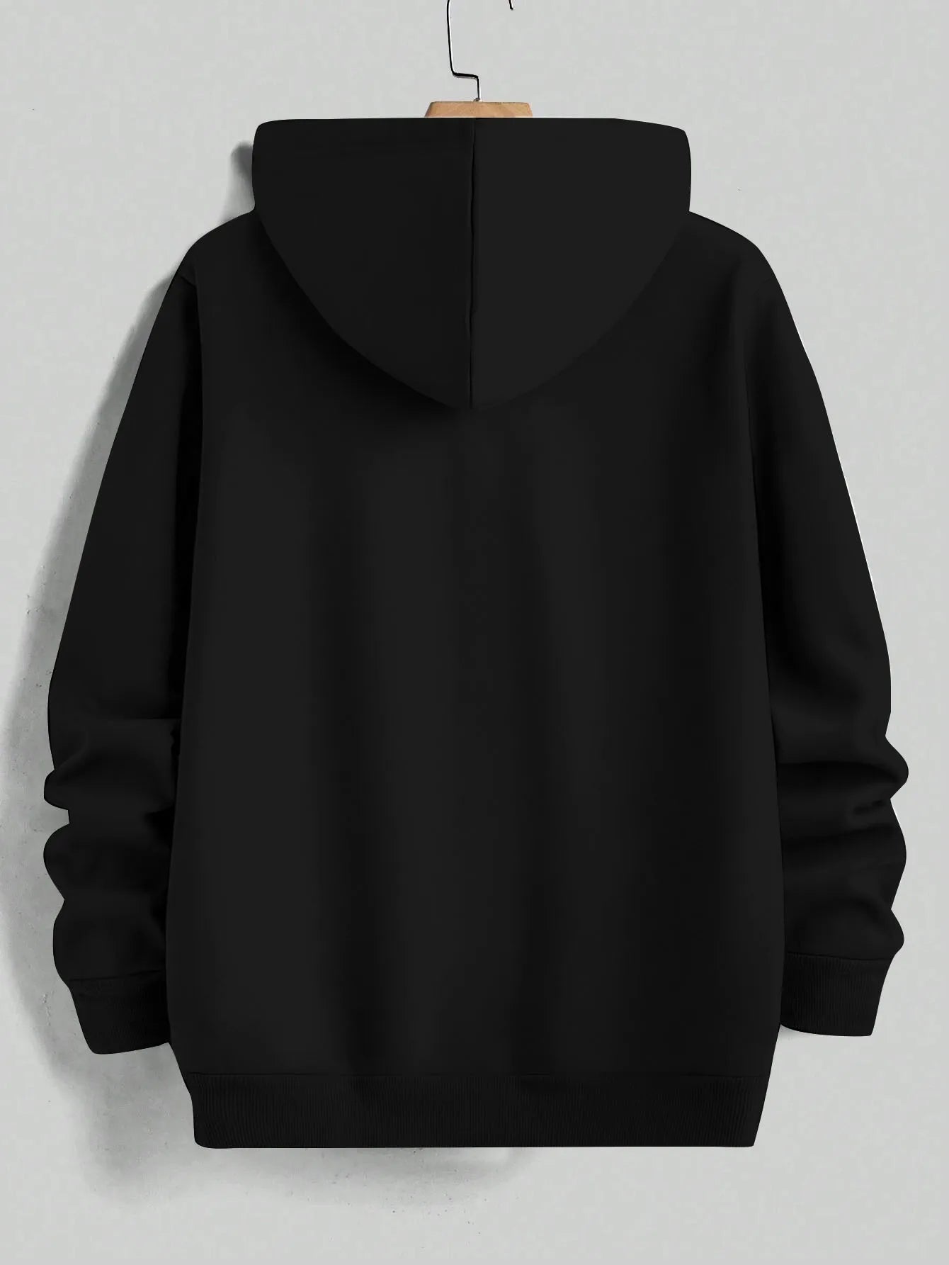 Sudadera con capucha retro premium para hombre, con estampado de letras inspirado en Boston, corte regular, cuello con capucha, estampado gráfico de color liso.