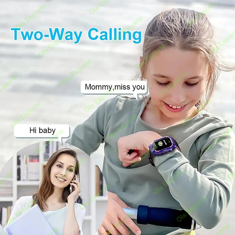 Reloj Inteligente GPS para Niños SIM Cámara SOS