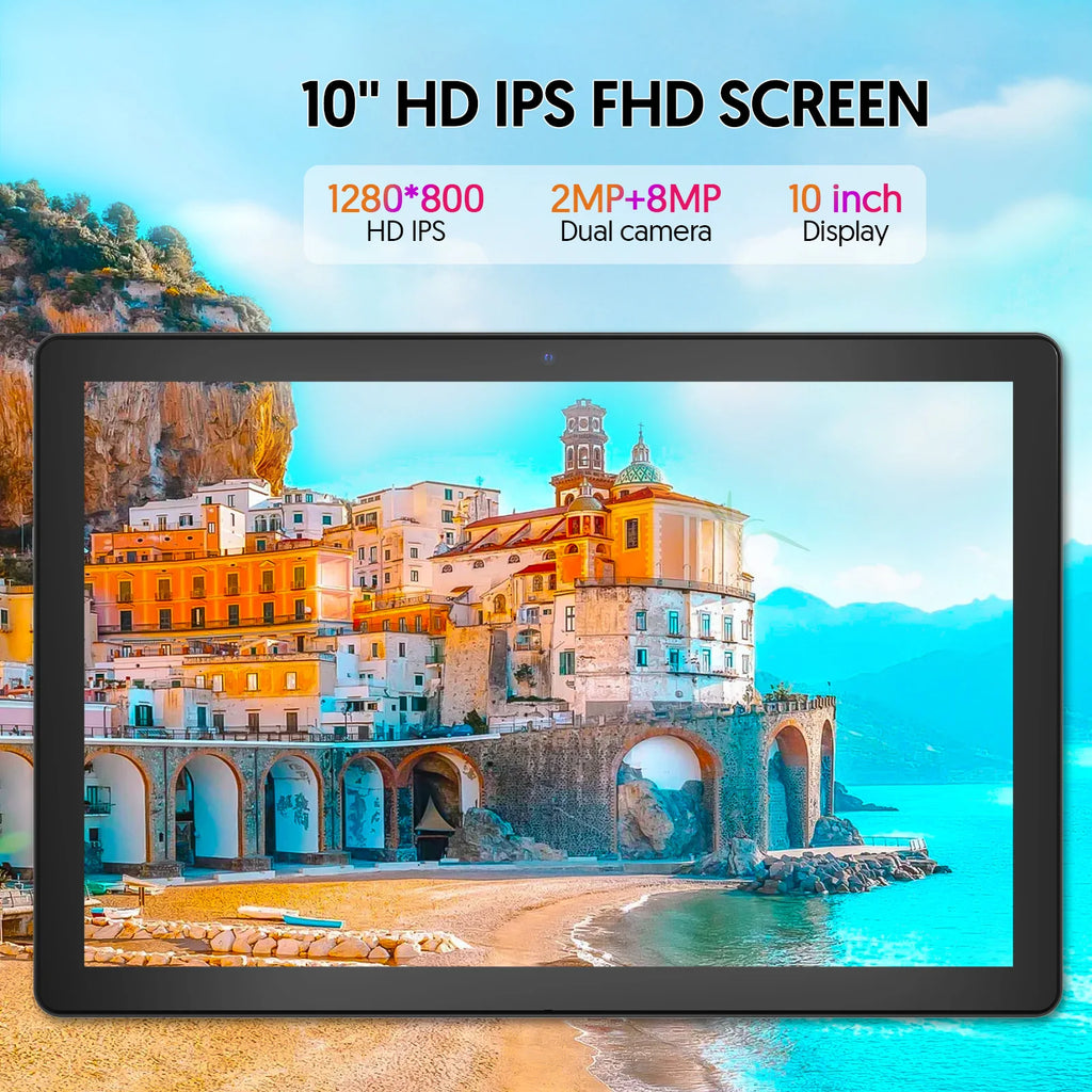 Tablet Android 15 BAKEN 10 pulgadas 12GB RAM 64GB Quad Core WiFi 5G