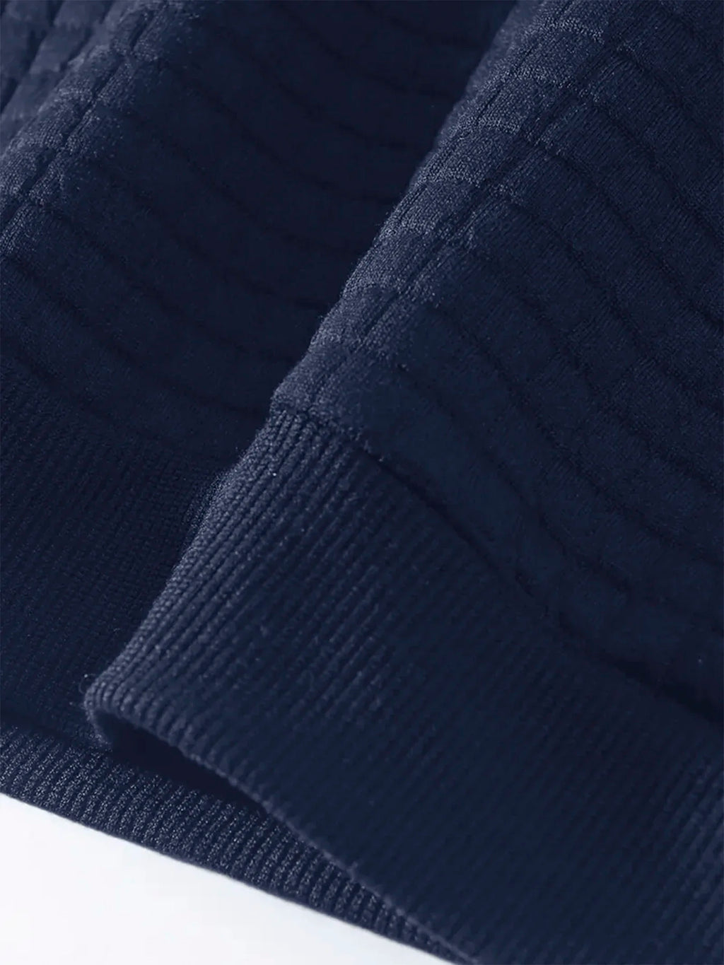 Suéter Jacquard de Cuello Redondo para Hombre - Manga Larga