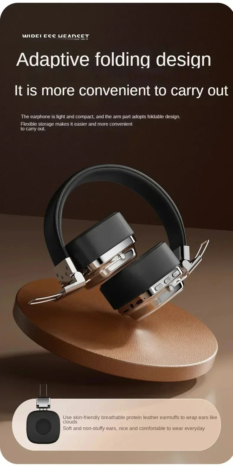 2025 nuevo 5,3 auriculares inalámbricos Bluetooth plegables auriculares Gamer elección Retro sobre la oreja auriculares DJ sonido estéreo Bluetooth