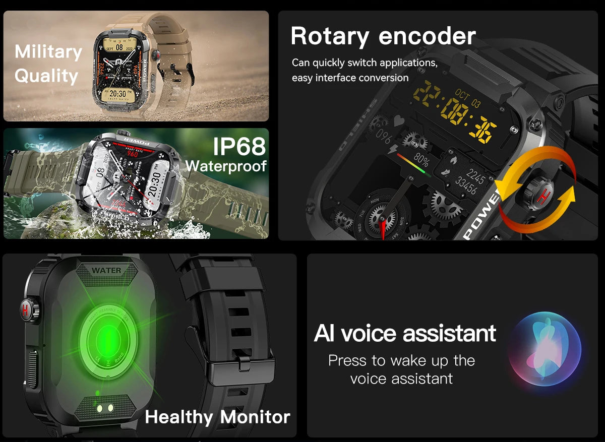 Reloj Inteligente con Monitor de Actividad Física y Bluetooth