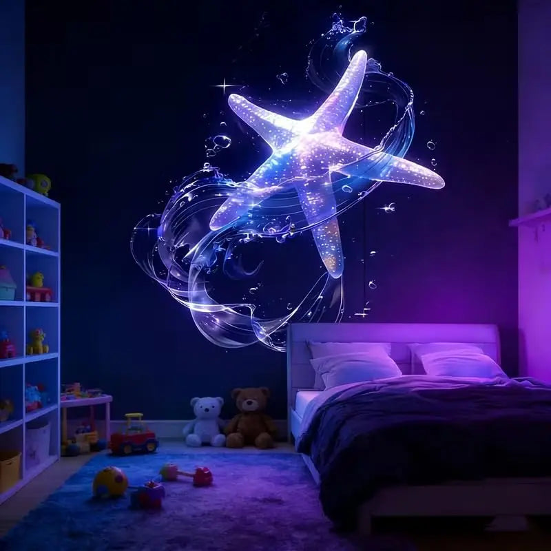 Lámpara de proyección de mariposas USB portátil para dormitorio
