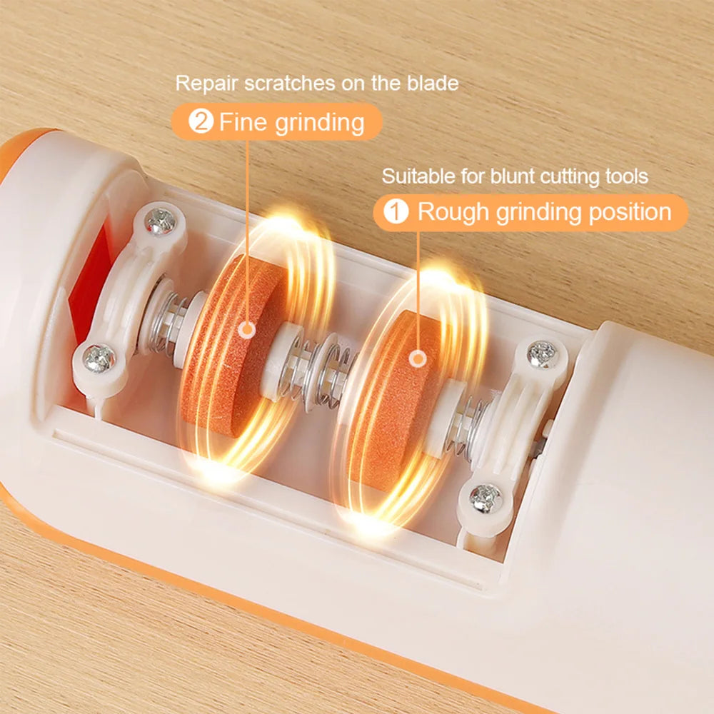 Afilador de cuchillos eléctrico, utensilios de cocina totalmente automáticos, afilador de cuchillos potente profesional de 4 velocidades, cuchillo de cocina doméstico sh