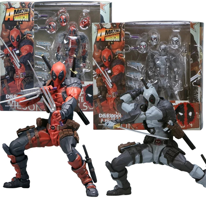 INCREDIBLE YAMAGUCHI Deadpool & Wolverine 2,0 figura de acción gris mutantes articulación móvil KAIYODO Wade modelo película juguetes para niños regalo