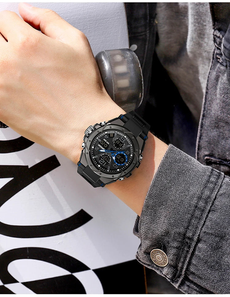 Reloj Militar SANDA Digital LED Doble Pantalla para Hombre