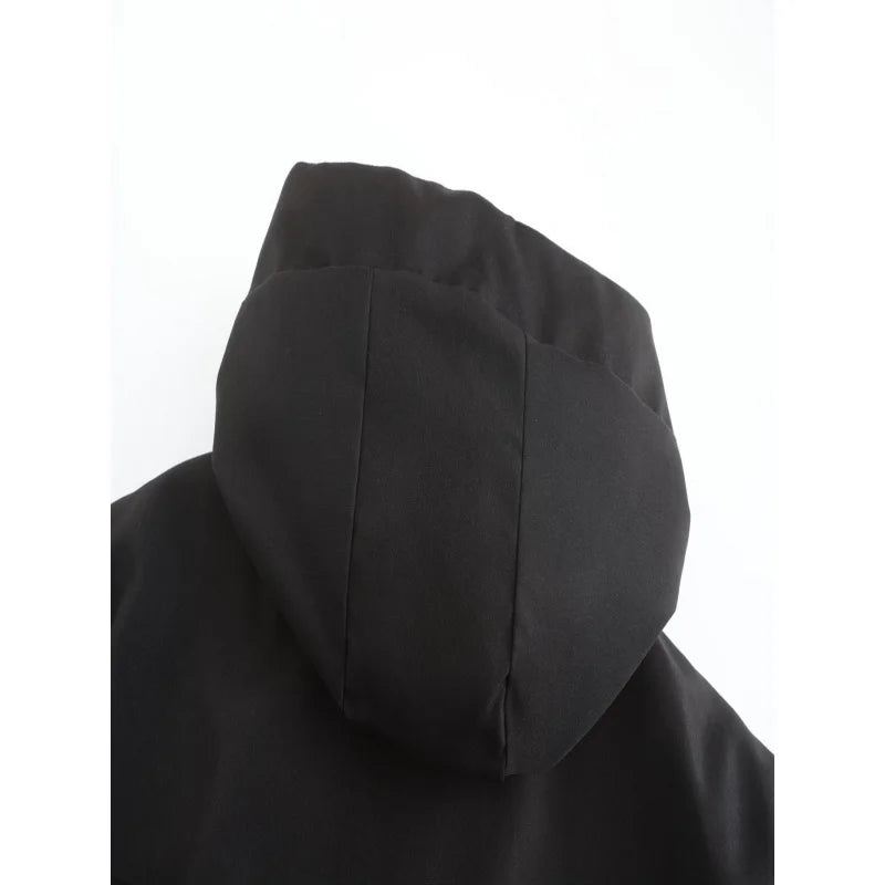 Chaqueta Estampada con Capucha para Hombre | Cierre Cremallera