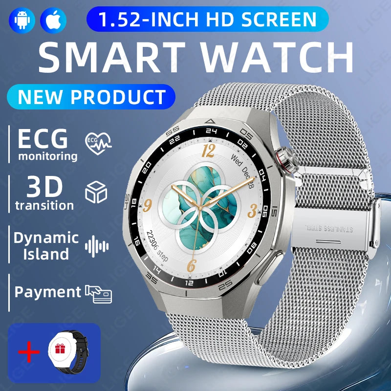 Reloj Inteligente LIGE ECG con Bluetooth para Llamadas