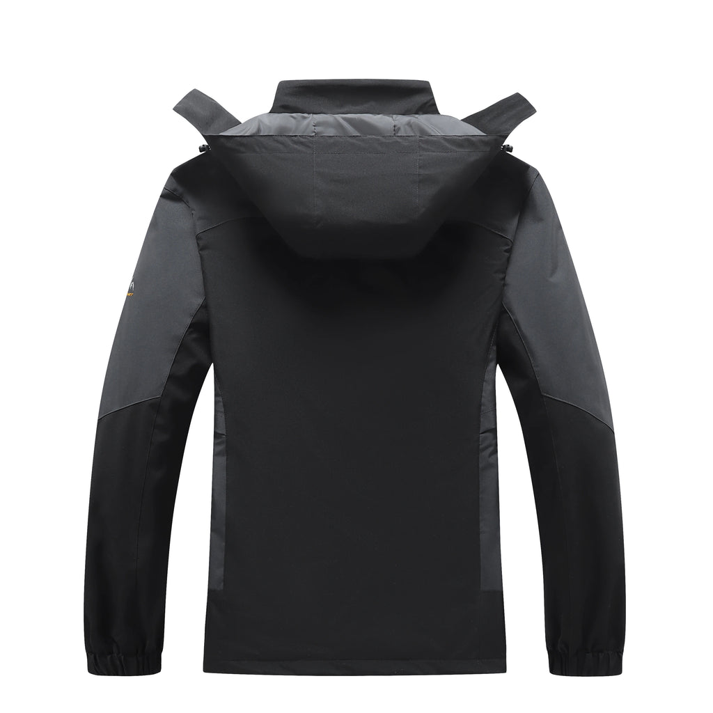 Otoño Invierno 3 en 1 hombres chaquetas de montañismo a prueba de viento impermeable chaqueta con capucha polar cálido al aire libre pesca senderismo Camping abrigo
