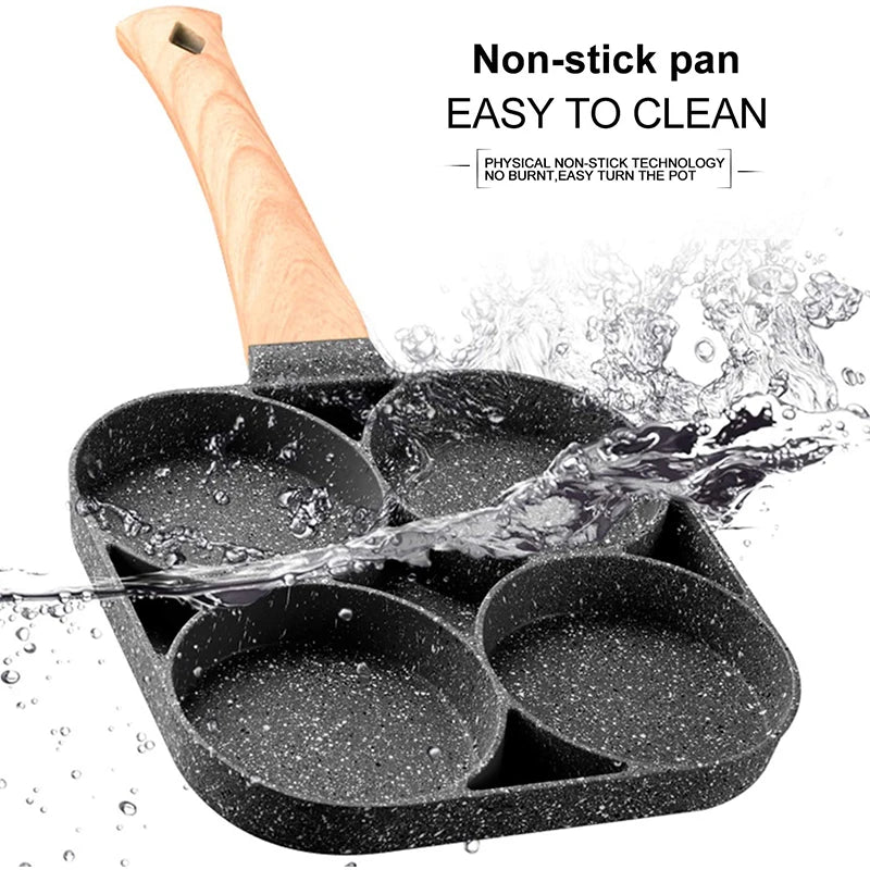 LMETJMA sartén para huevos sartenes antiadherentes para panqueques 4 tazas utensilios de cocina sartén para panqueques sartén para huevos adecuada para estufa de Gas Cocina de Inducción JT87