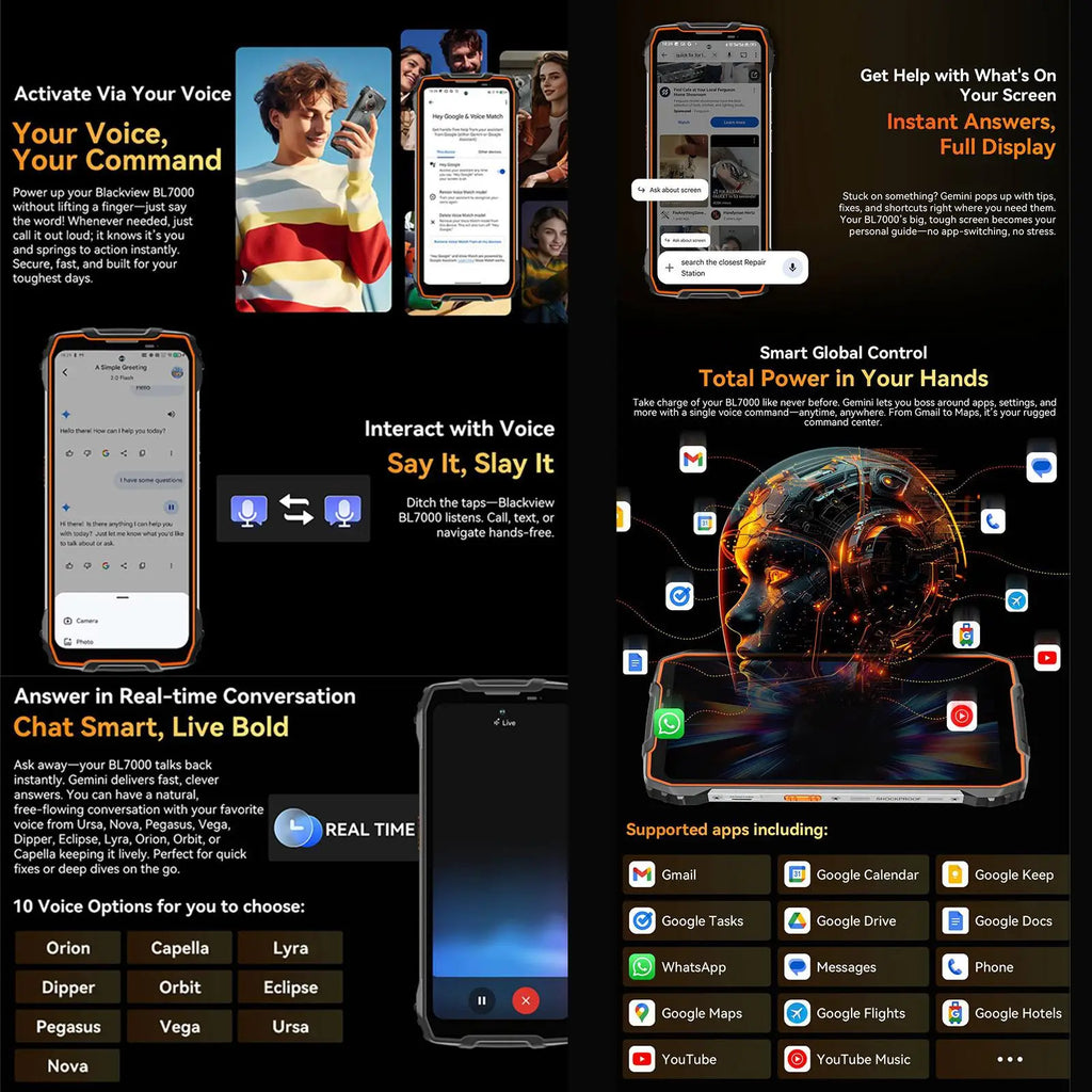 Blackview BL7000 5G — Smartphone Resistente 6,78" 120Hz 7700mAh Android 15