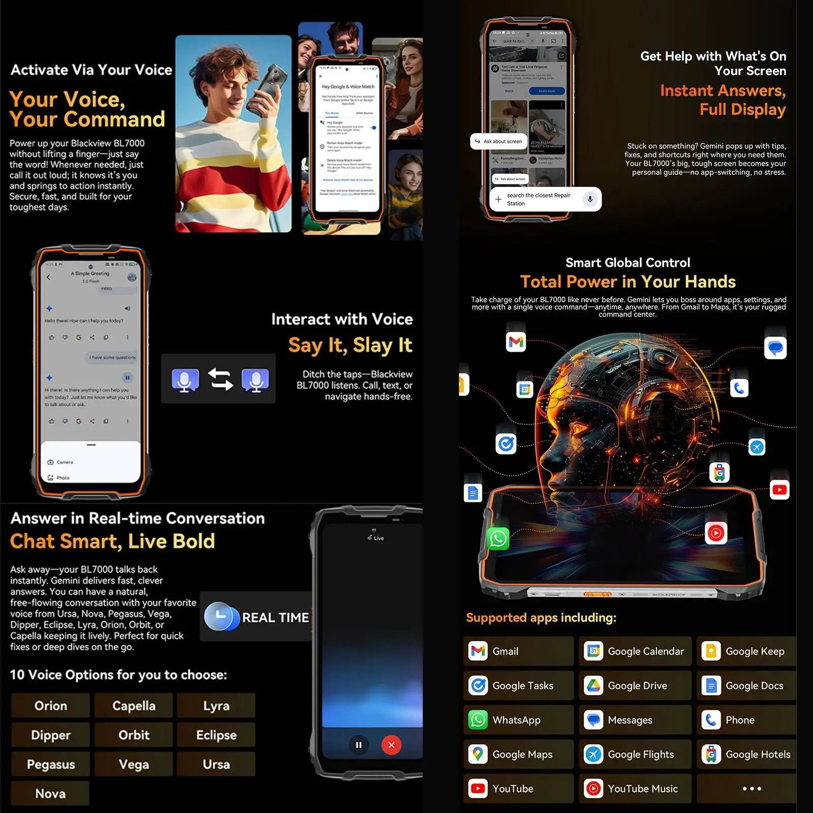 Blackview BL7000 5G — Smartphone Resistente 6,78" 120Hz 7700mAh Android 15