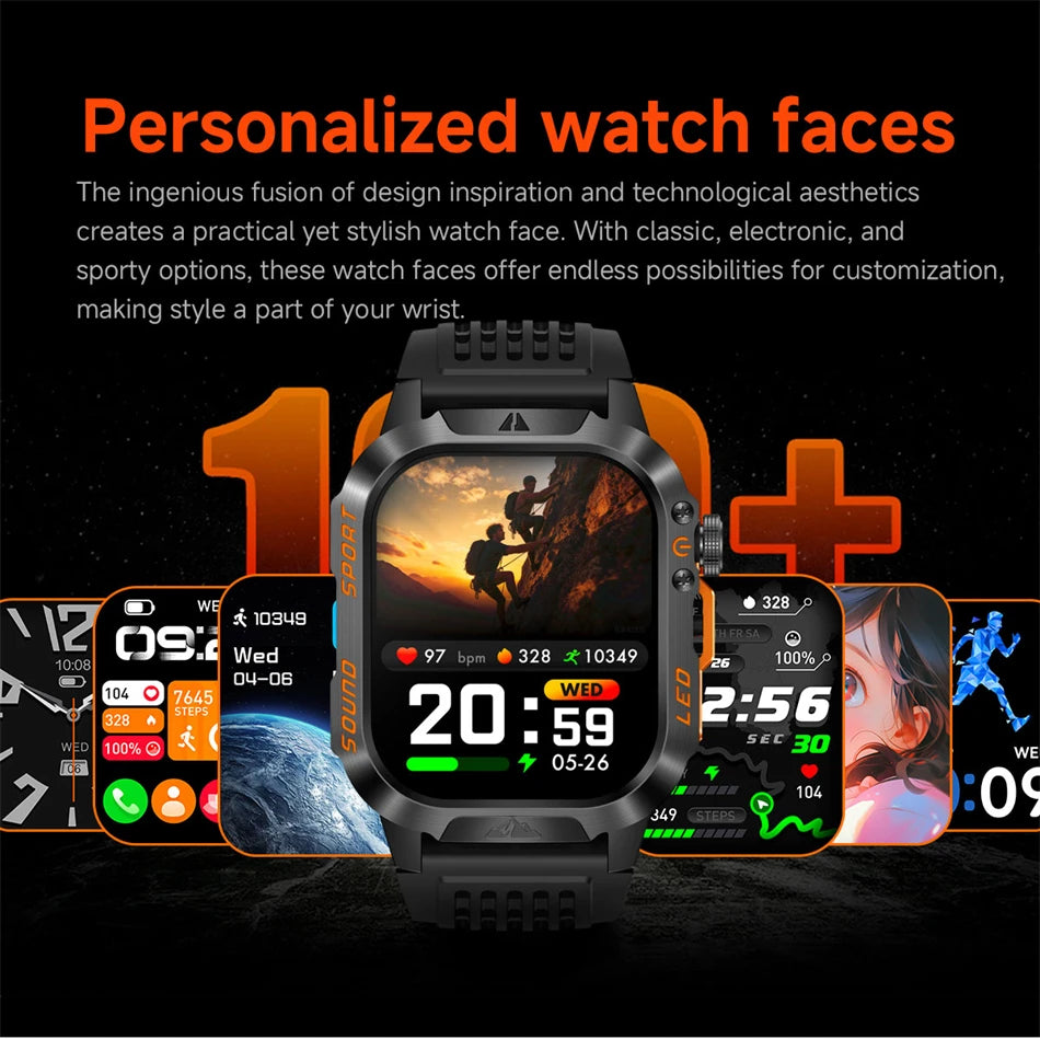 Reloj Inteligente Militar con Batería de 1200mAh
