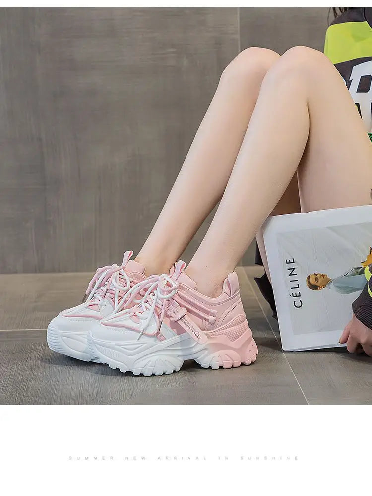 Zapatillas de Plataforma para Mujer - Suela Gruesa, Estilo Casual