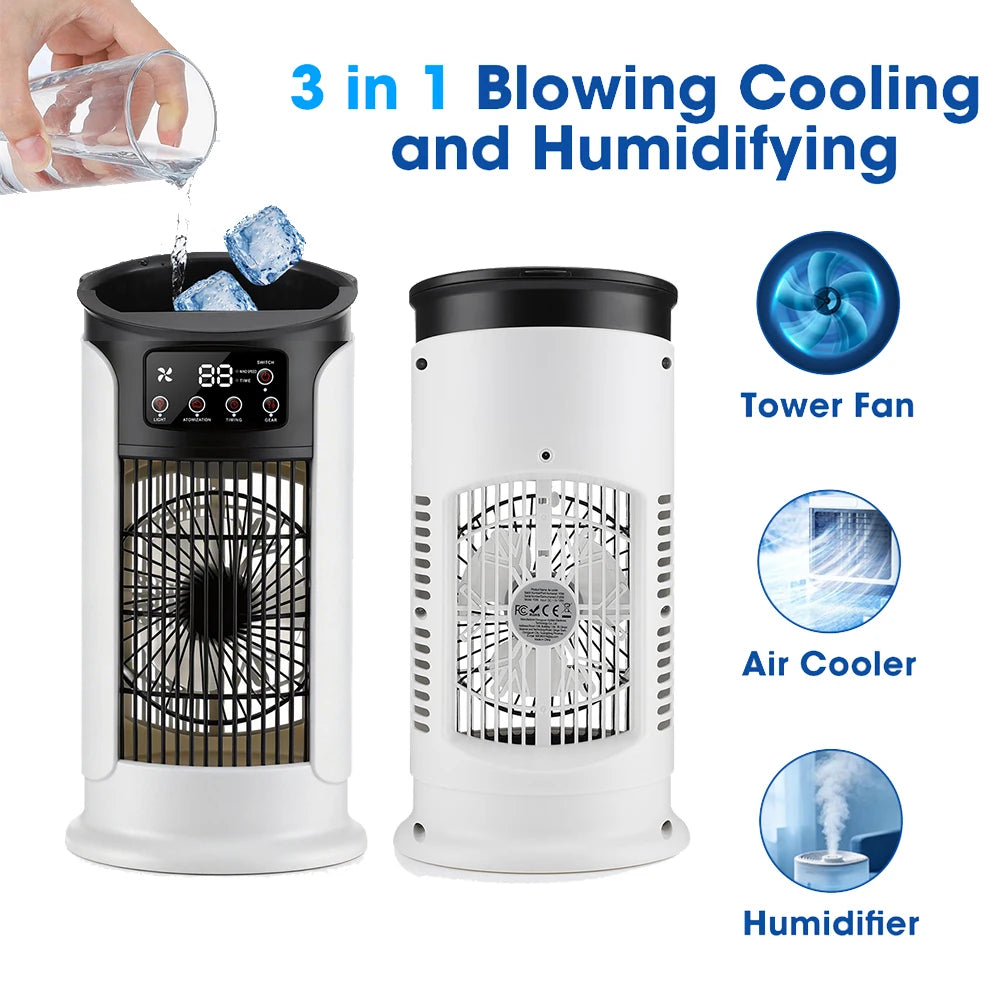 Enfriador de Aire 3 en 1 con Humidificador y 6 Velocidades
