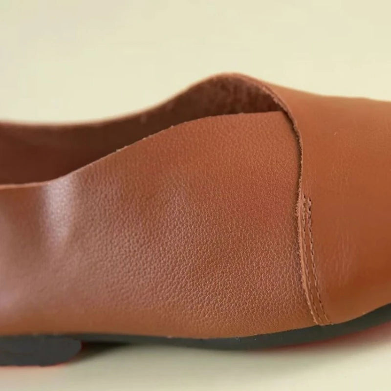 Zapatos Planos para Mujer, Ligeros y Transpirables, de Cuero Suave, Zapatos Casuales de PU para Caminar, para Uso Diario y para Ir al Trabajo