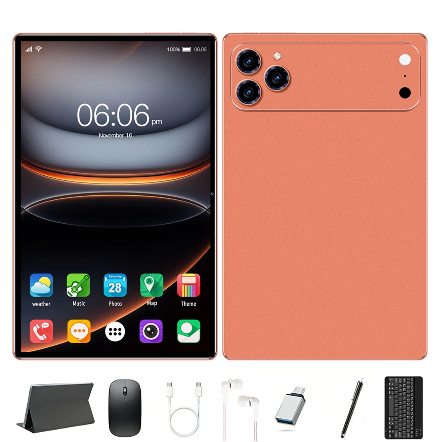 Tablet A17 Pro Max de Alta Calidad, 8+256 GB, Pantalla FHD de 10.1 Pulgadas, Tablet Android para Niños, Adultos, Uso en el Hogar y la Oficina