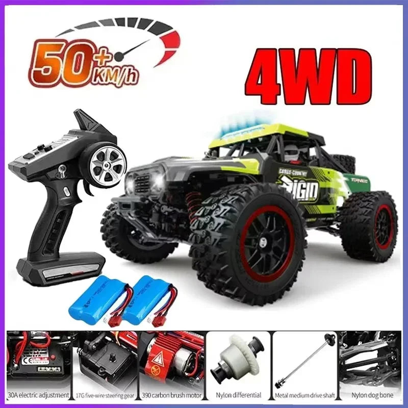 JJRC -Q130 sin escobillas de alta velocidad 70 KM/H4X4 todoterreno 2,4G 4WD Control remoto RC coche 4WD Racing Monster Racing Boy juguete para regalo 1:16