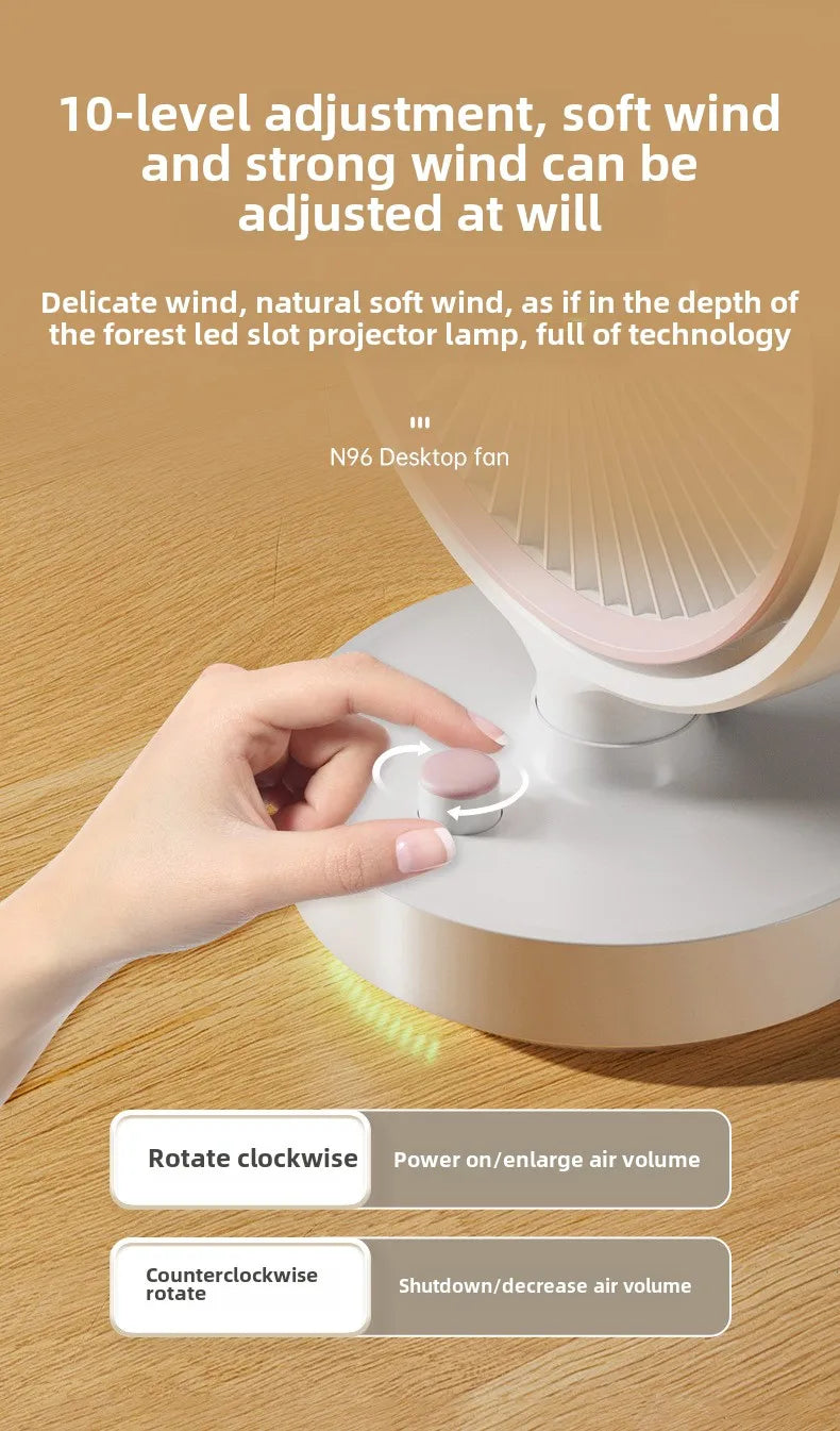 Ventilador de Escritorio Searide Portátil Recargable
