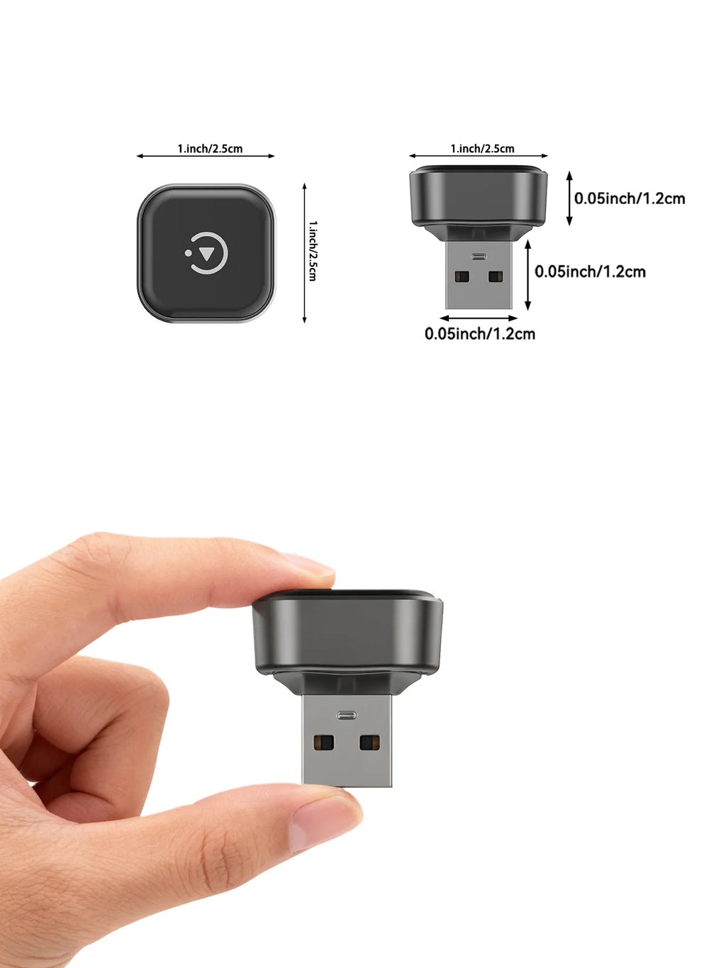 Dongle inalámbrico CarPlay y Android Auto 2 en 1, conexión automática rápida, Plug & Play compacto para iPhone Android, USB A/USB-C sin retardo