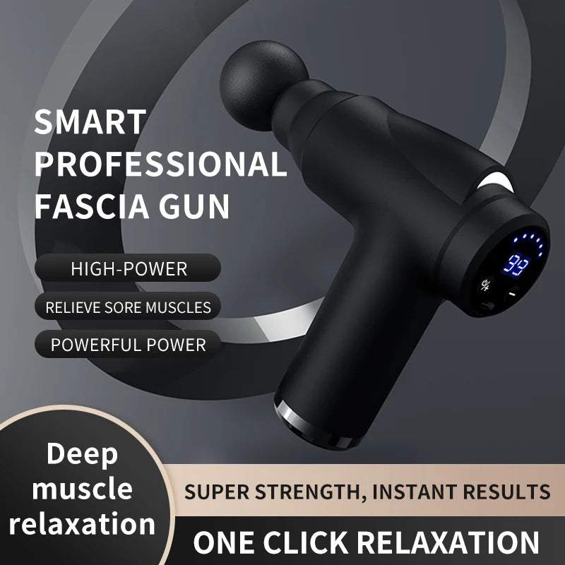 Pistola de masaje eléctrica, masajeador Facial de tejido profundo, 99 niveles, brazos, espalda, pierna, relajación muscular para cuerpo, espalda, brazo, deporte, Fitness