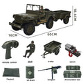 Coche RC JJRC C8815, Jeep Willys 1941, 2.4g 4WD RTR, Crawler, Camioneta Militar Todoterreno, Juguete de Escala, Regalo para Niños