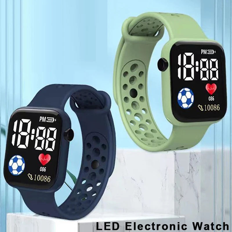 Reloj con calculadora creativa, reloj Digital LED de dibujos animados para niños, reloj electrónico deportivo de moda para niños y niñas, reloj de regalo para estudiantes